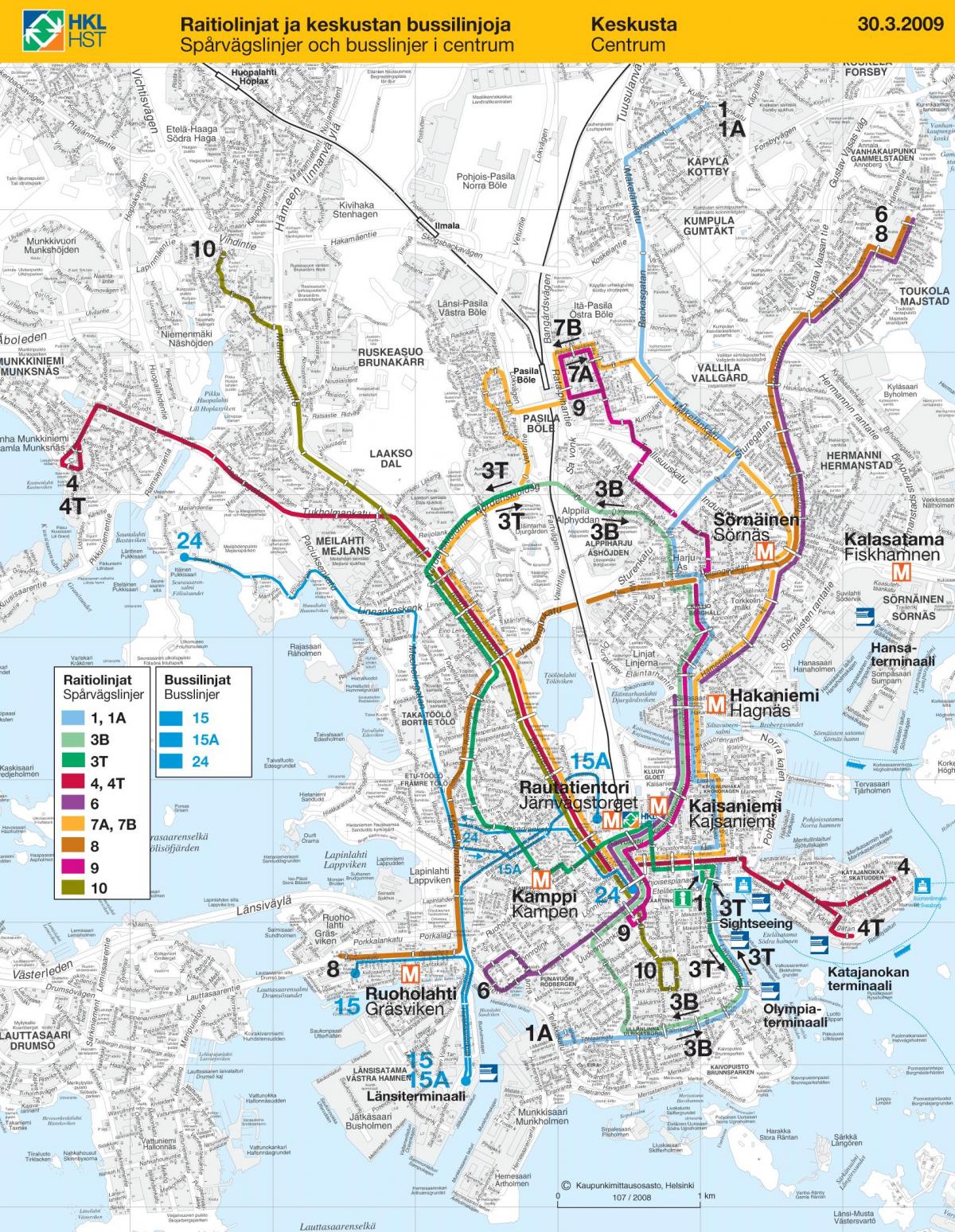 Транспортная карта Хельсинки
