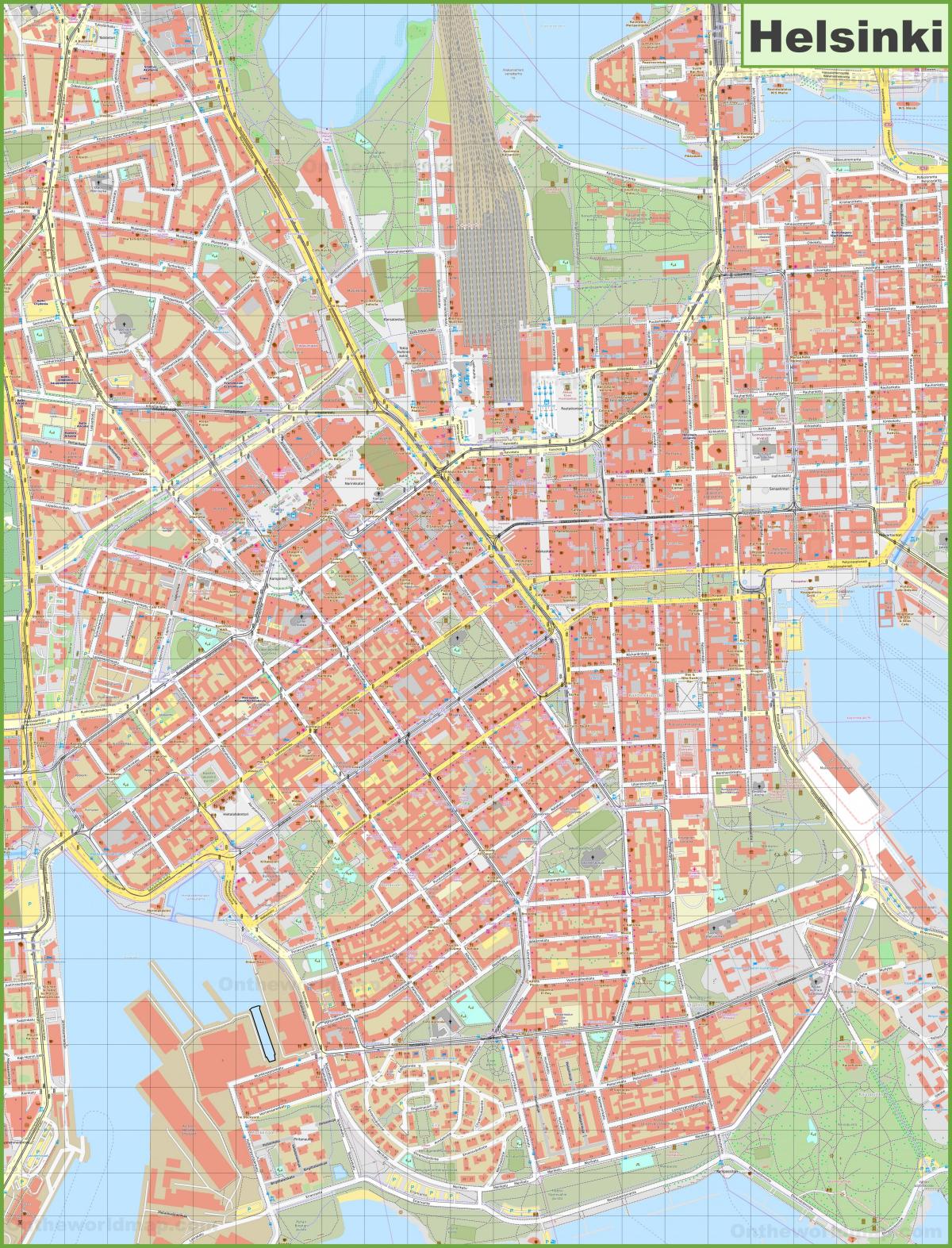 Карта улиц Хельсинки